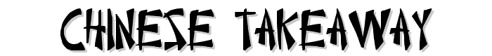 Chinese Takeaway font